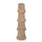 Hello Honey® 10" Hand-Carved Mango Wood Taper Candle Holder